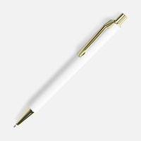 18324.60 - Ручка шариковая Lobby Soft Touch Gold, белая