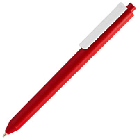 11583.56 - Ручка шариковая Pigra P03 Mat, красная с белым
