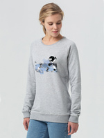 70456.11 - Свитшот женский «Не вы ли были у Невы», серый меланж