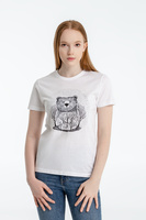 70341.60 - Футболка женская Bear, белая