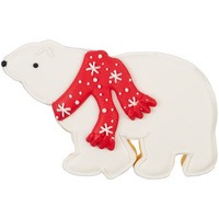 17542.01 - Печенье «Остаемся зимовать», белое с красным