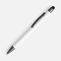 16428.60 - Ручка шариковая Atento Soft Touch со стилусом, белая