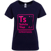 70592.40 - Футболка женская «Теща», темно-синяя