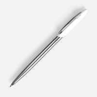 3331.60 - Ручка шариковая Dagger Soft Touch, белая
