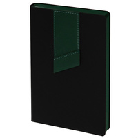 21180.39 - Ежедневник Bookmark, недатированный, черный с зеленым