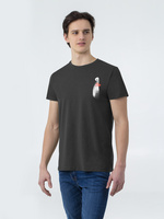 70379.12 - Футболка приталенная Ghost of Love, черный меланж