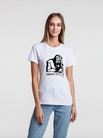 70472.60 - Футболка женская «Приступ лени», белая