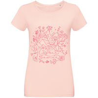70424.15 - Футболка женская Flower Power, розовая