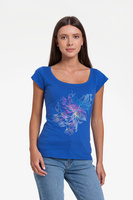 70045.44 - Футболка женская Vibrance, ярко-синяя (royal)