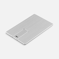 3422.02 - Флешка Platinum Card, 32 Гб, серебристая