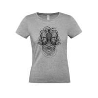 70433.11 - Футболка женская «Антиква А», серый меланж