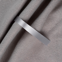 20988.11.30cm - Лента сатиновая Satin 10 S, серая, 30 см