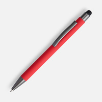 16428.50 - Ручка шариковая Atento Soft Touch со стилусом, красная
