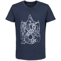 70323.40 - Футболка мужская «Кетцалькоатль», синий меланж