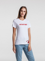 70582.60 - Футболка женская «Ногиотушей», белая