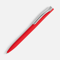 3322.50 - Ручка шариковая Pin Soft Touch, красная
