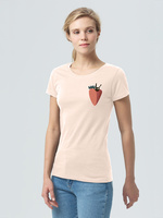 70866.15 - Футболка женская «Любоф-моркоф», розовая