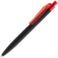 7091.35 - Ручка шариковая Prodir QS01 PRT-T Soft Touch, черная с красным