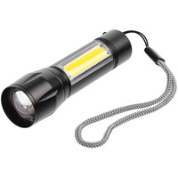 17729.30 - Фонарик аккумуляторный с фокусировкой луча Kirk, черный