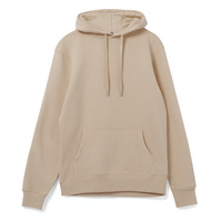 WU03W123 - Толстовка с капюшоном унисекс Hoodie, бежевая