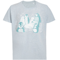 71917.14 - Футболка мужская приталенная Ping Win, голубой меланж