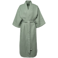 20014.19 - Халат вафельный женский Boho Kimono, зеленая мята