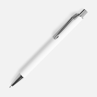18323.60 - Ручка шариковая Lobby Soft Touch Chrome, белая