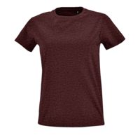 02080148 - Футболка женская Imperial Fit Women, бордовый меланж