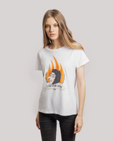 70169.60 - Футболка женская «Глаголом жечь», белая