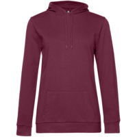 WW04W881 - Толстовка с капюшоном женская Hoodie, бордовая