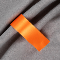 18705.22.70cm - Лента сатиновая Satin 35 М, оранжевая, 70 см