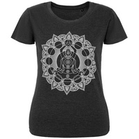 70412.12 - Футболка женская Chakraday, черный меланж