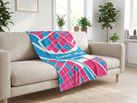 18017.02 - Плед на заказ Tricksy Net, 3 цвета, S, полушерсть