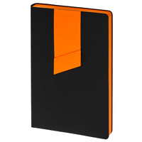 21180.32 - Ежедневник Bookmark, недатированный, черный с оранжевым