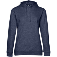 WW04W611 - Толстовка с капюшоном женская Hoodie, синий меланж