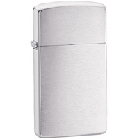 12974.11 - Зажигалка Zippo Slim Brushed, матовая серебристая