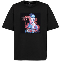 71392.30 - Футболка оверсайз «Дама с горностаем», черная