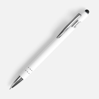 16426.60 - Ручка шариковая Pointer Soft Touch со стилусом, белая