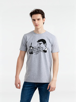 71191.11 - Футболка Show Me The Money, серый меланж