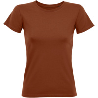 02758407 - Футболка женская Regent Fit Women, коричневая (терракотовая)