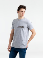 70470.11 - Футболка «Ленинградский почтальон», серый меланж