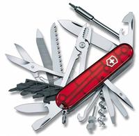 7747.55 - Офицерский нож CyberTool L, полупрозрачный красный