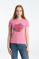 70520.56 - Футболка женская «Узор», розовая
