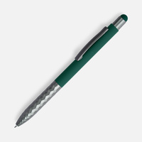 18322.90 - Ручка шариковая Digit Soft Touch со стилусом, зеленая