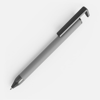 16169.10 - Ручка шариковая Standic с подставкой для телефона, серая