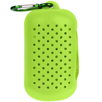 17230.94 - Охлаждающее полотенце Narvik в силиконовом чехле, зеленое яблоко