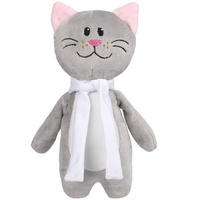 22415.01 - Мягкая игрушка Beastie Toys, котик с белым шарфом