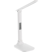 16385.60 - Настольная лампа с часами и календарем Office Torch ver.2, белая
