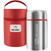 13870.10 - Термос для еды Relaxika 700, в чехле, стальной