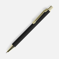 18324.30 - Ручка шариковая Lobby Soft Touch Gold, черная